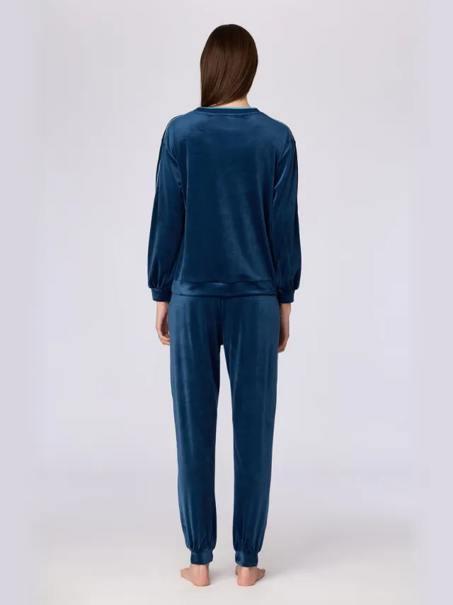 Woody Dames huispak donkerblauw