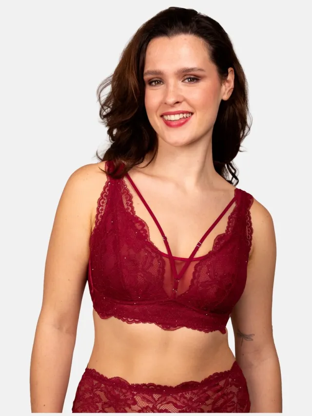 SugarShape bralette ELVA GLAM bordeaux