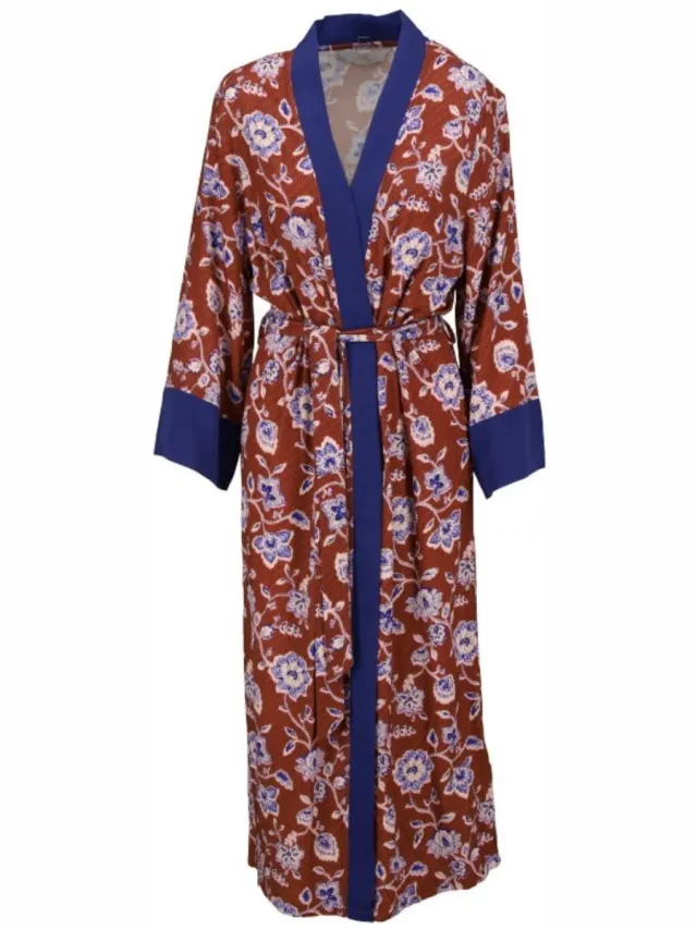 Ringella Lounge dames badjas kastanjebruin Ringella - Bruin - Maat - 48