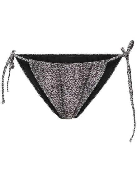 Pieces Dames strik bikini slip pcbaomi zwart/luipaard print, foto 2