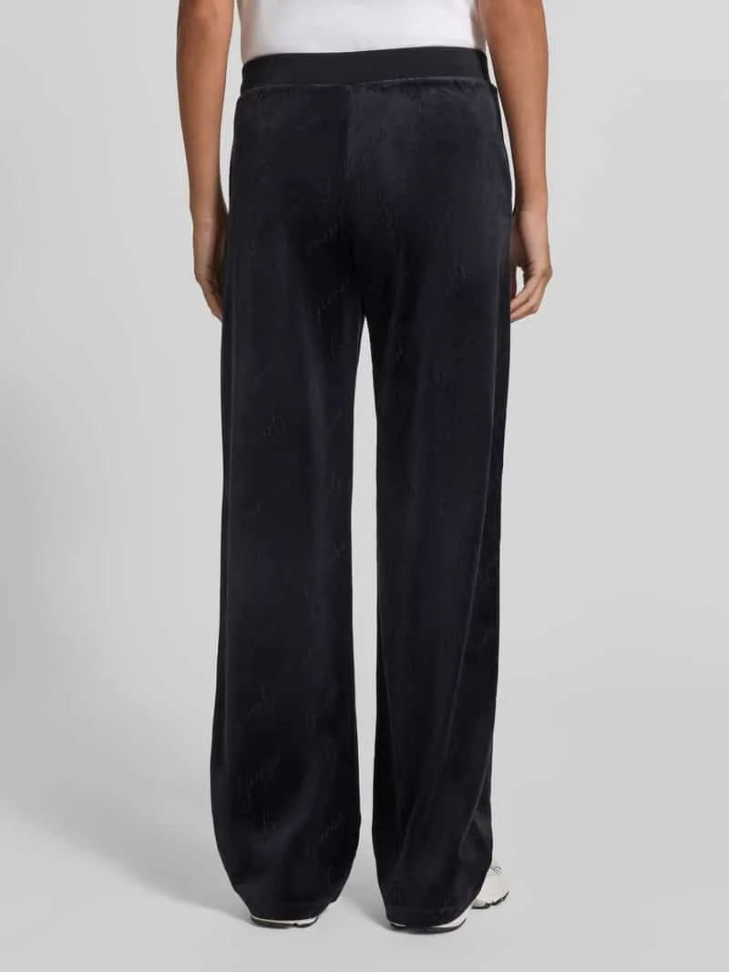 Guess straight fit sweatpants met elastische tailleband model 'LOREN' zwart, foto 3