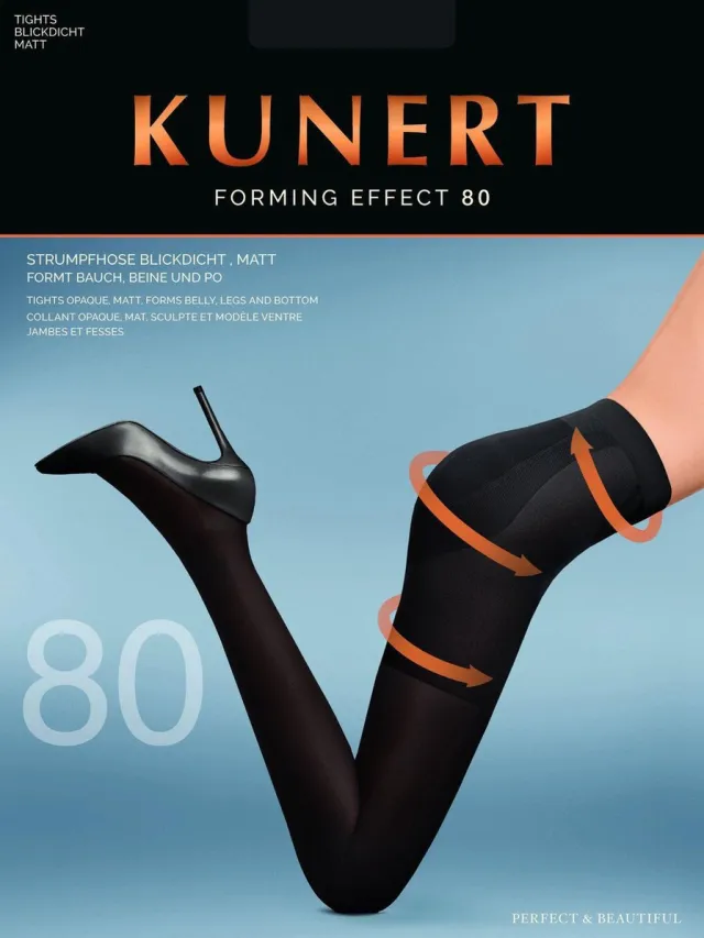 Kunert Forming Effect 80 opaque corrigerende panty-40 Kleur Zwart