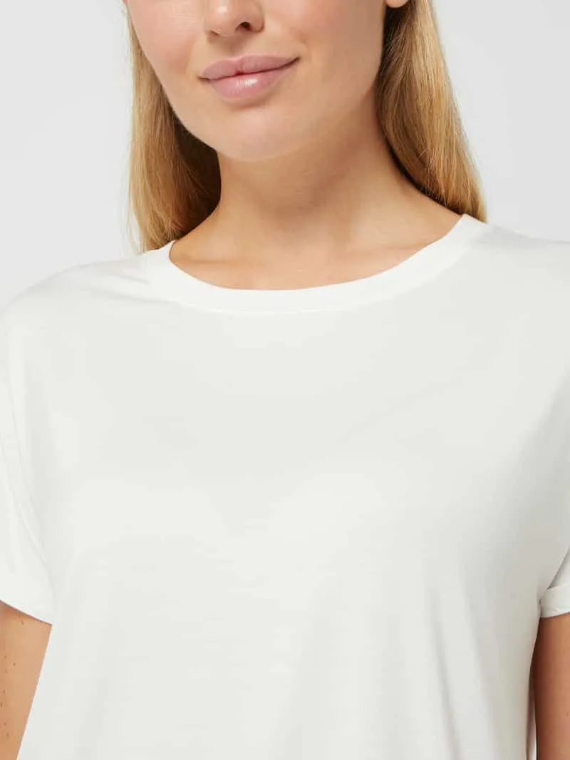 SKINY T-shirt van een mix van viscose en elastaan, model 'Every Night In' offwhite, foto 4