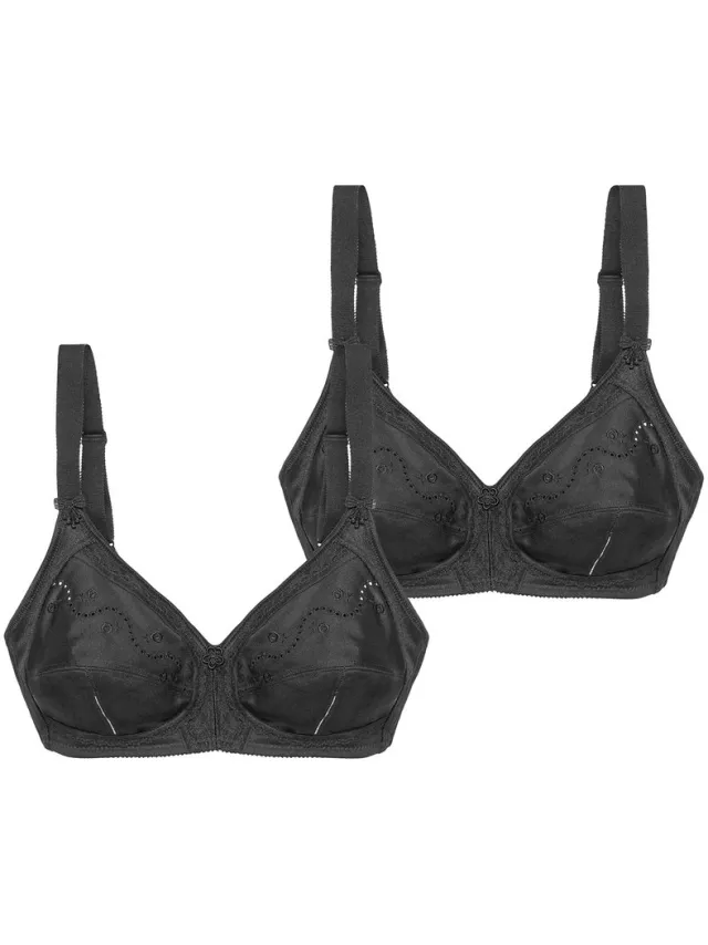 Triumph Bügelloser BH Doreen + Cotton zwart