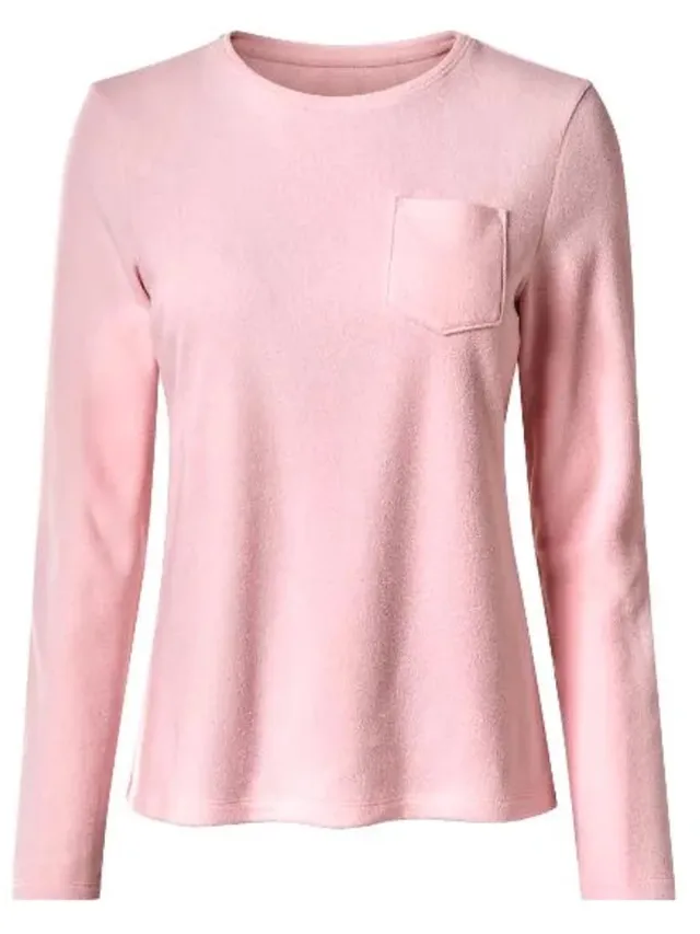 esmara Dames Fleece Pyjama / Roze / Maat M 40/42