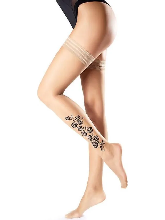 Oroblu Bas Chic Up Kousen Denier 15 - Nude