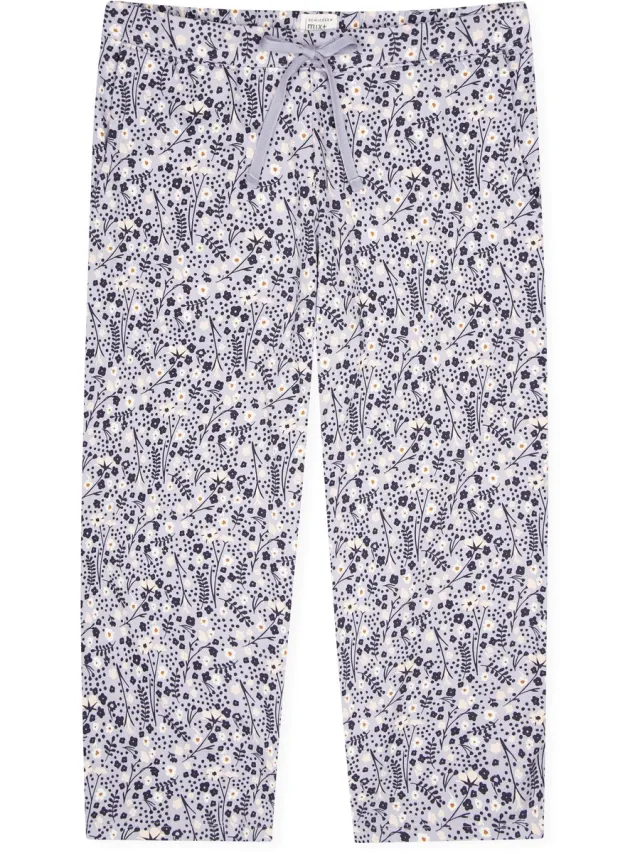 Schiesser dames Mix+Relax Pantalon 3/4 - dames capri pyjama- of loungebroek - multicolour dessin multicolour 6