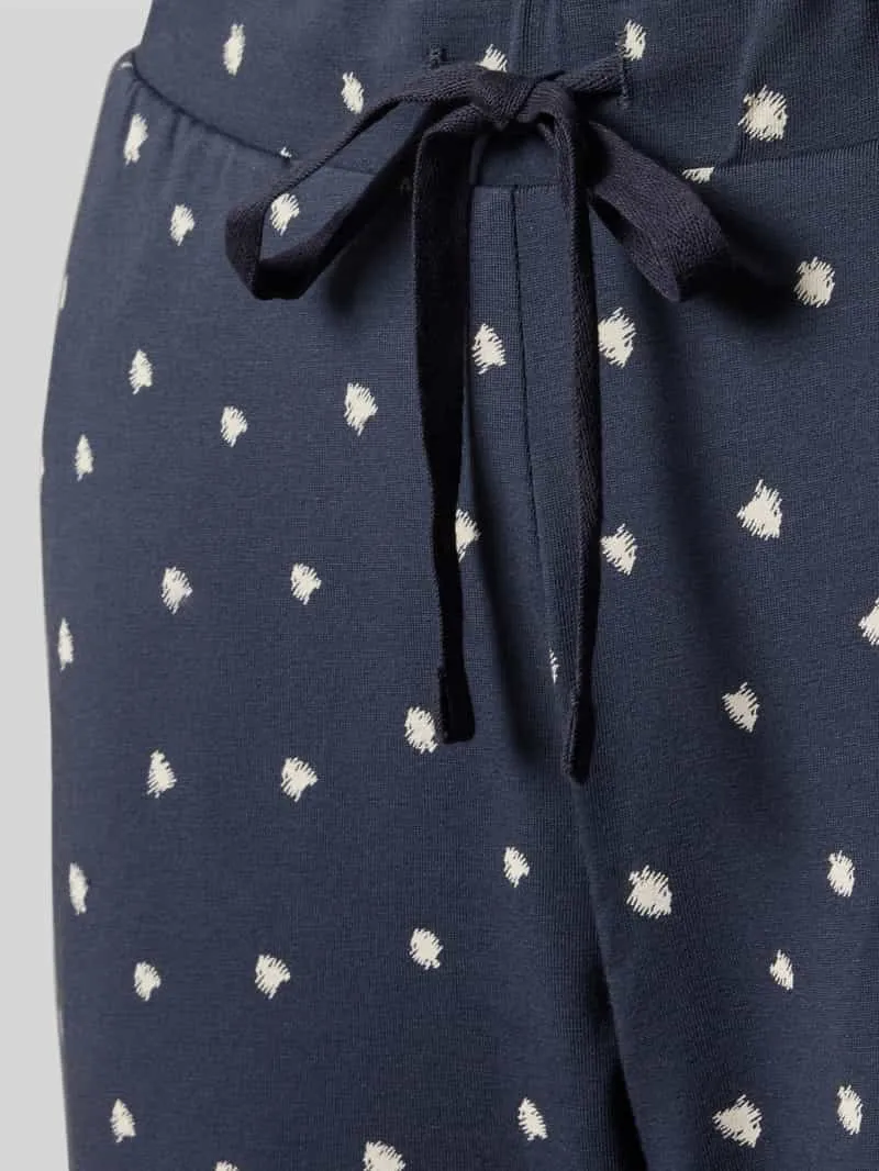 Schiesser wide fit pyjamabroek van katoenmix donkerblauw, foto 2
