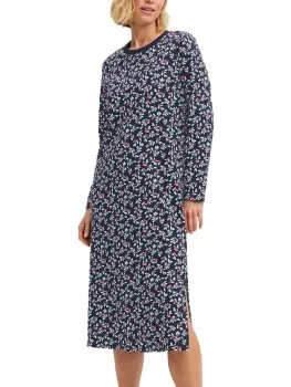 Calida Family And Friends Long Nightdress Blauw