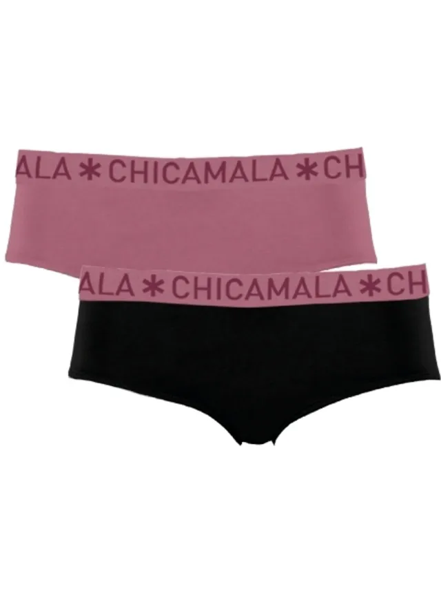 Muchachomalo Chicamala – Dames Briefs – 2 Pack - Normale Lengte – Onderbroeken Dames – Lingerie – Dames Ondergoed – Kleding - 95% Katoen – Dames kleding