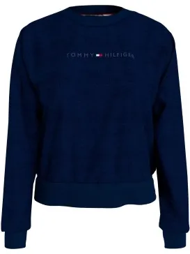 Tommy Hilfiger Tonal Logo Lounge Sweatshirt Beige,Blauw