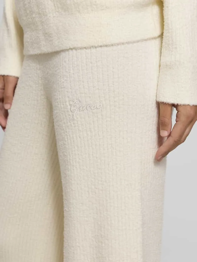Guess Sweatpants met labelstiksel model 'LUA' offwhite, foto 5
