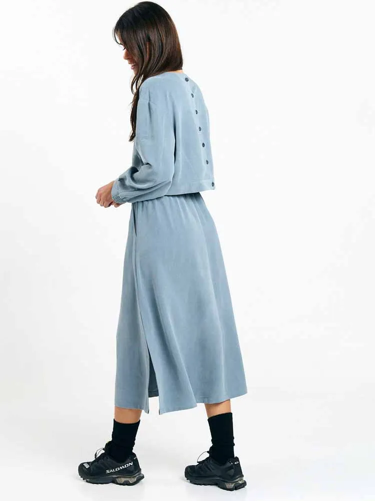 SUITE13LAB dames vegan Rok Ferro Blauwgrijs