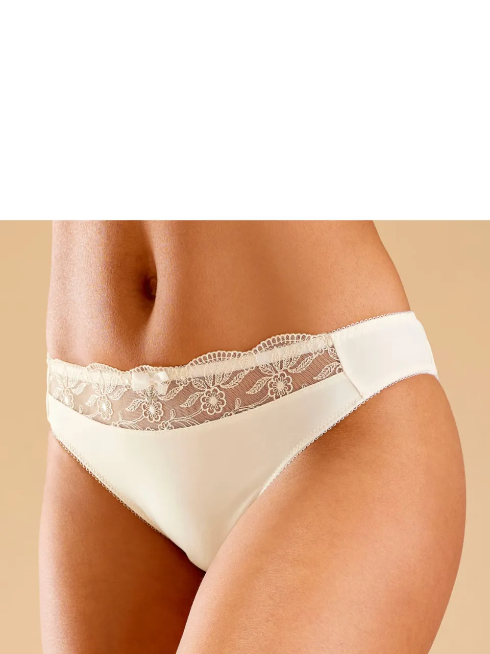Slip kaneel en crème kaneel/oranje + crème