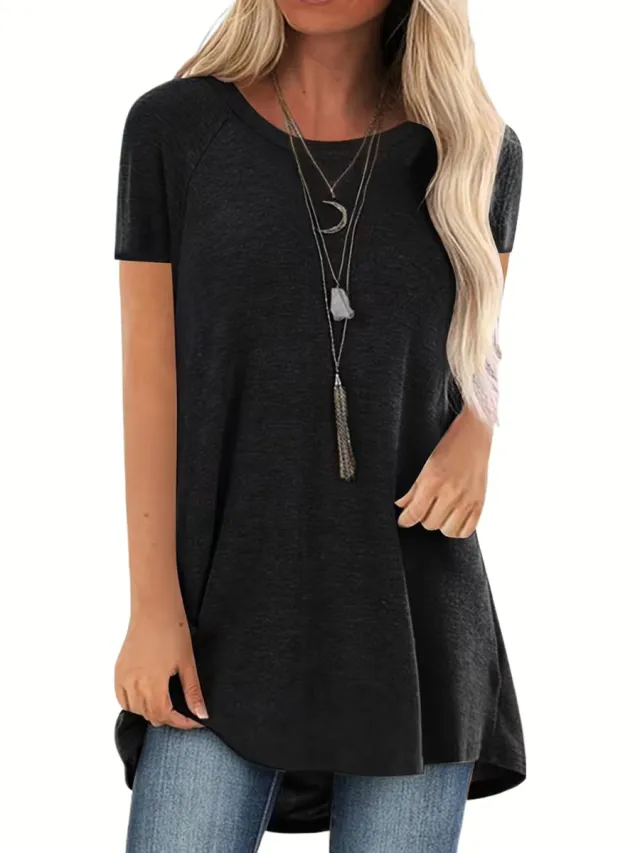 Currero Topje Dames - Top Kleding - Shirt - Blouse - Kort - Volwassen - Zwart