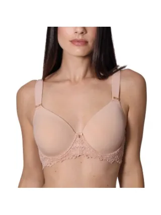 Sassa Brilliant Micro Padded Bra Beige,Wit