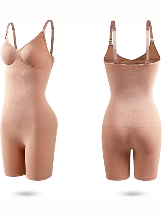 Body 4 Every Body Full body shaper - beige / oudroze - shaping wear - shapers - bodysuit - slanker - strakker - shape wear - butt lifter - lifting - spandex - nylon