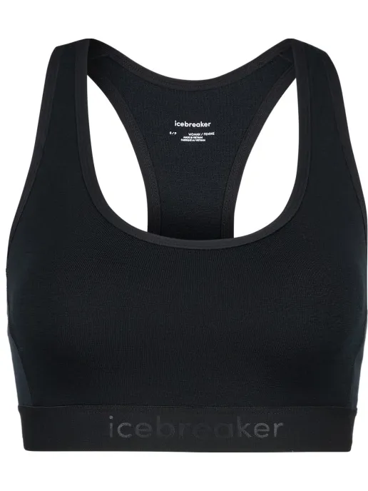 Icebreaker 125 Zoneknit sportbeha zwart