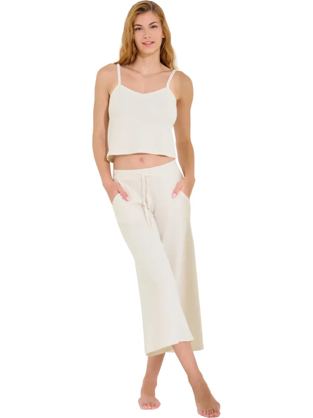Lisca FREELY Cheek pyjamapantacourt hemdje wit