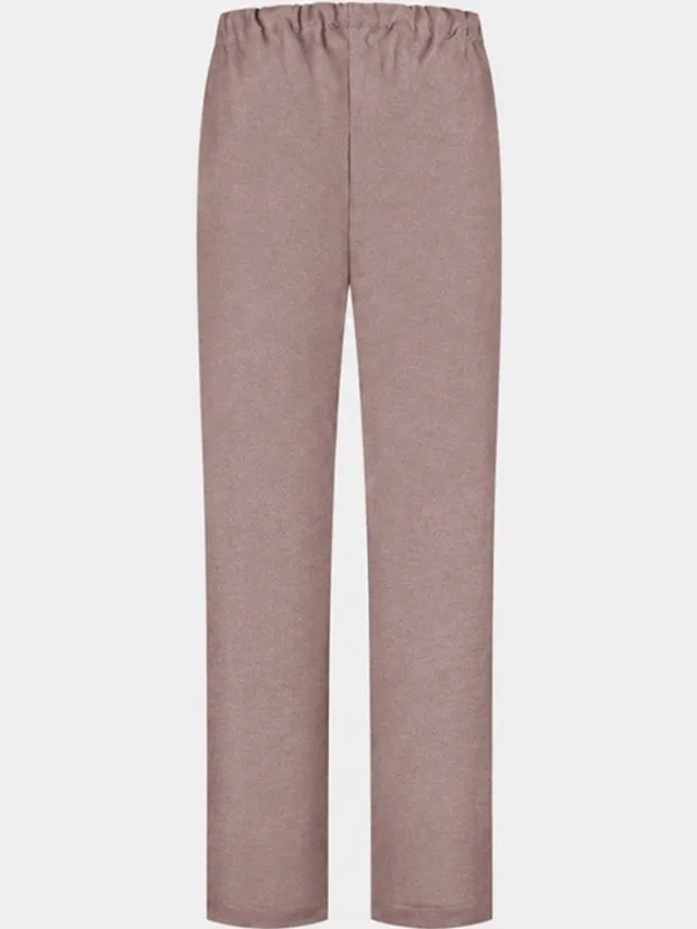 Yumeko pyjamabroek dames flanel mauve chambray s