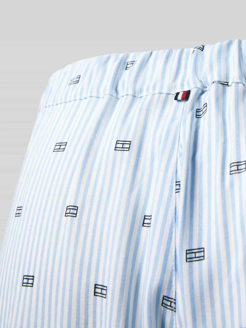 Tommy Hilfiger Pyjamabroek met print van viscose lichtblauw, foto 4