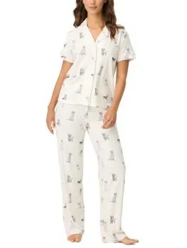 PJ Salvage My Dog Is My Valentine Pyjama Wit,Versch.kleure/Patroon
