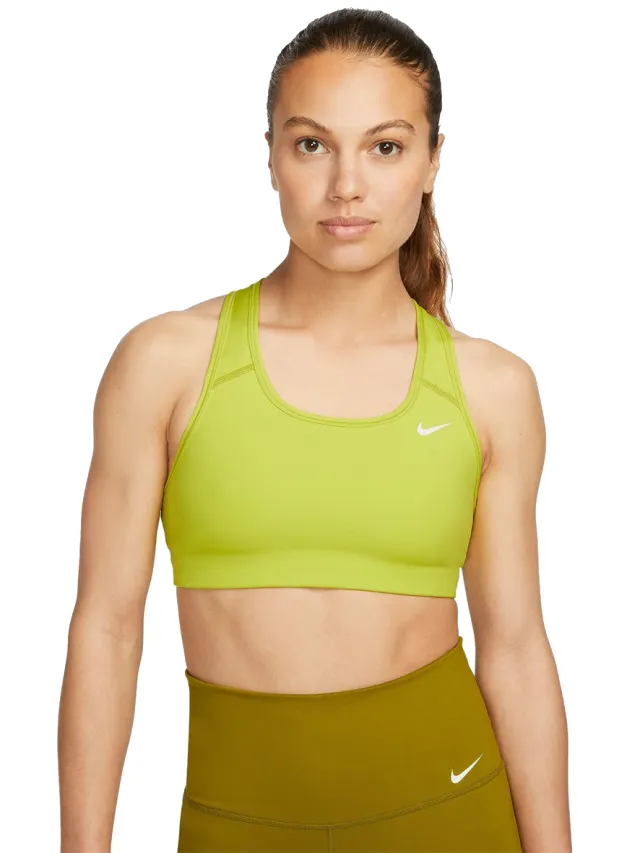 Nike Dri-Fit Swoosh Sport-bh Groen