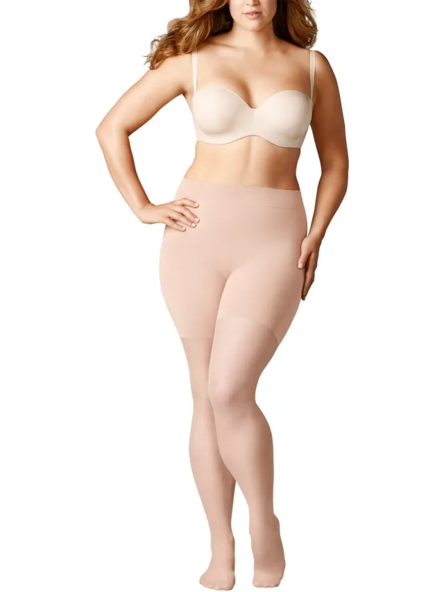 Falke Beauty Plus eenkleurig materiaal transparant 20 DEN panty dames transparant - maat A SHORT beige 4059