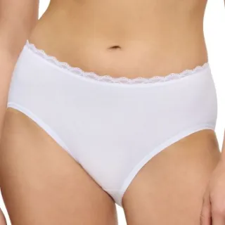 Triumph Feel Of Cotton Midi Brief wit Zwart,Wit