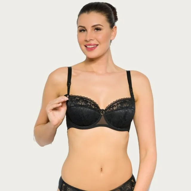 Momtobe Mama Glamour voedingsbh zwart