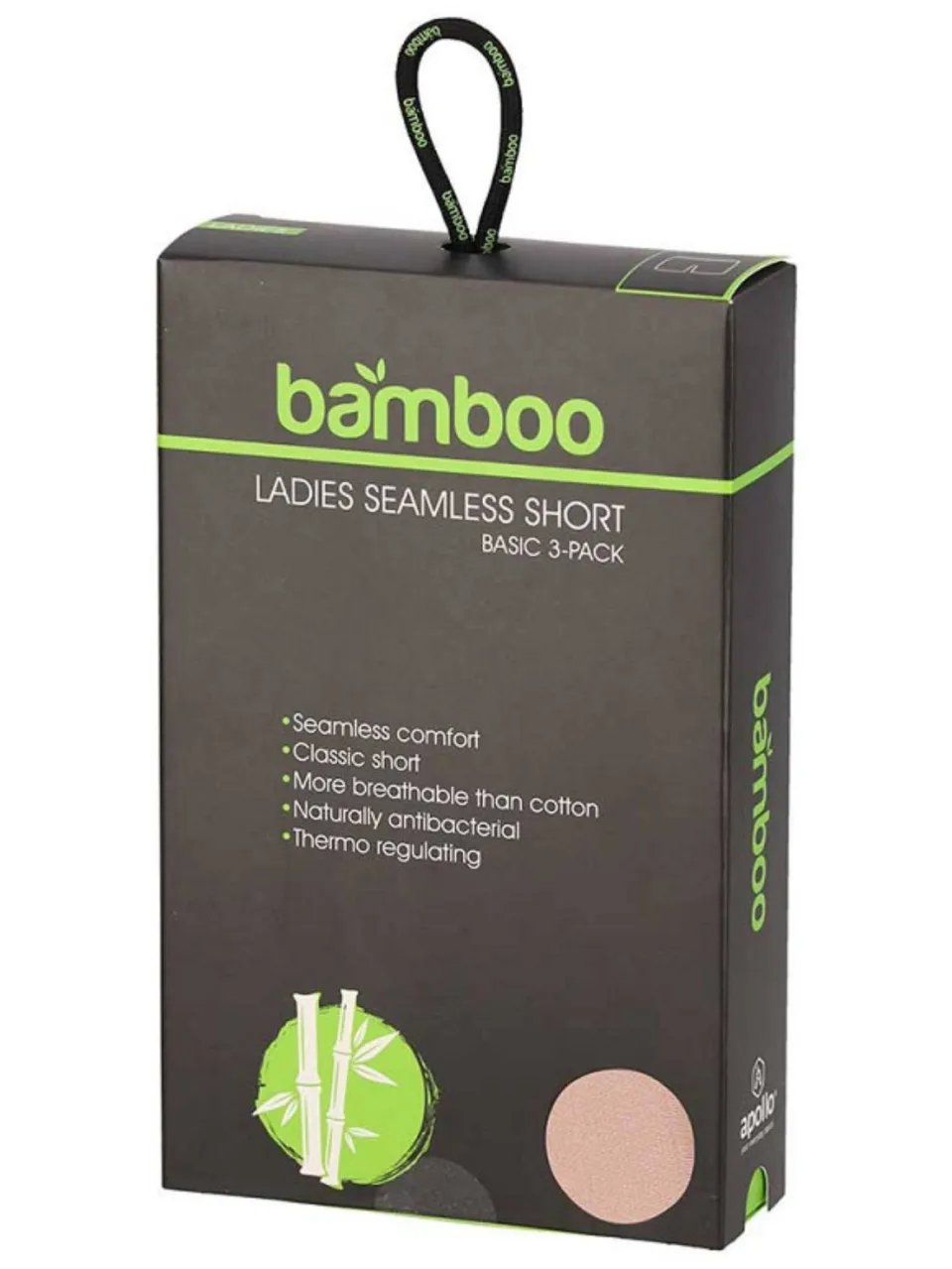 Apollo bamboe biker short 6-pack skin, foto 3