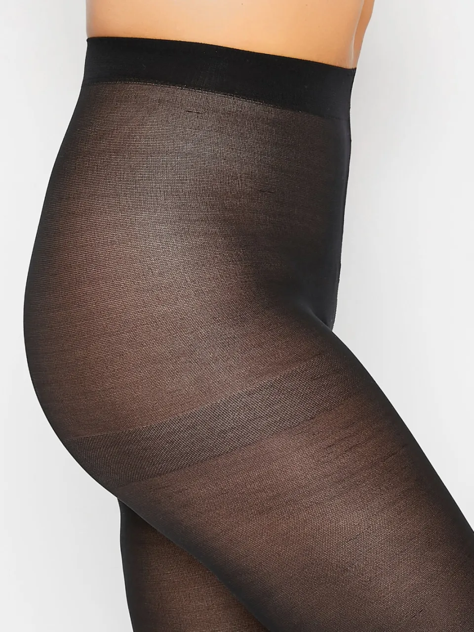 Yours 50 Denier Fluwelen Panty In Zwartsize 44-48, foto 2