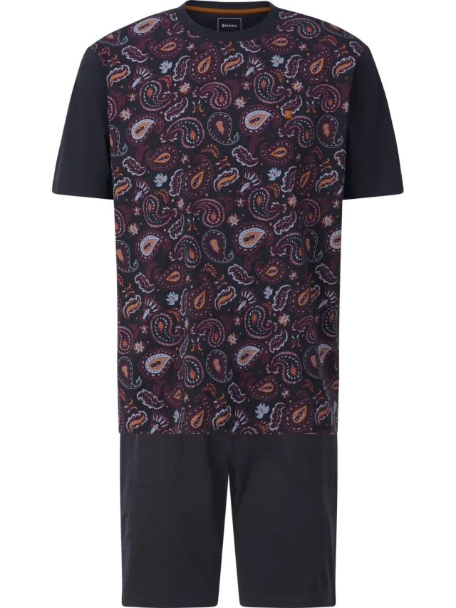 Babista Korte pyjamabroek donkerblauw, Motief