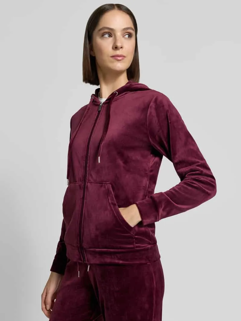 b.Young Twinset met kangoeroezak model 'MITZA SET' bordeaux, foto 5