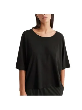 Marc O'Polo Marc O Polo Lounge Cropped Top Zwart