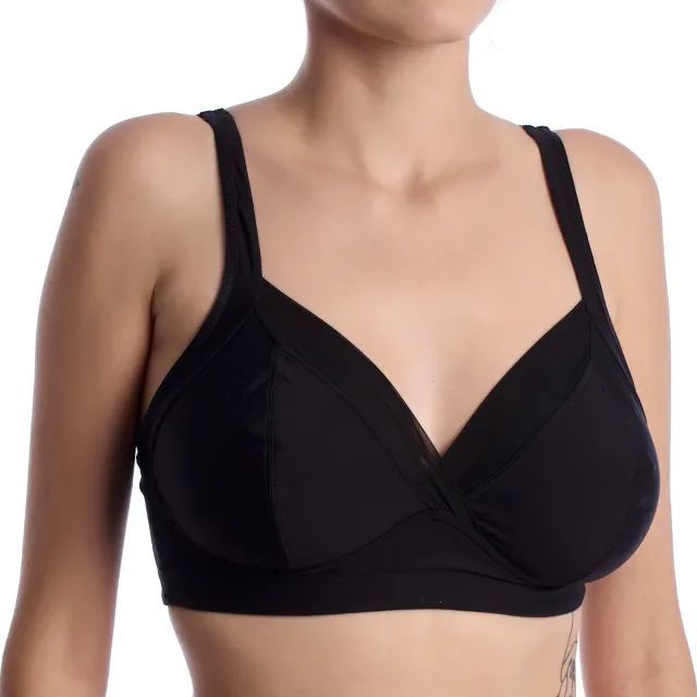 Playtex Dames Draadloze Beha met Cups P06TN Zwart