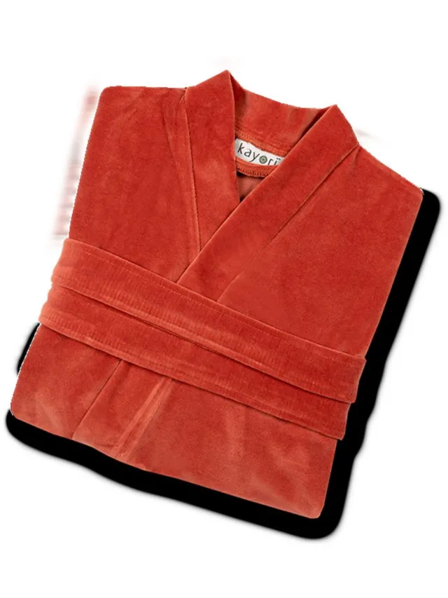kayori Mori Badjas - Unisex - Biologisch Katoen - Oranje - XL - Kort