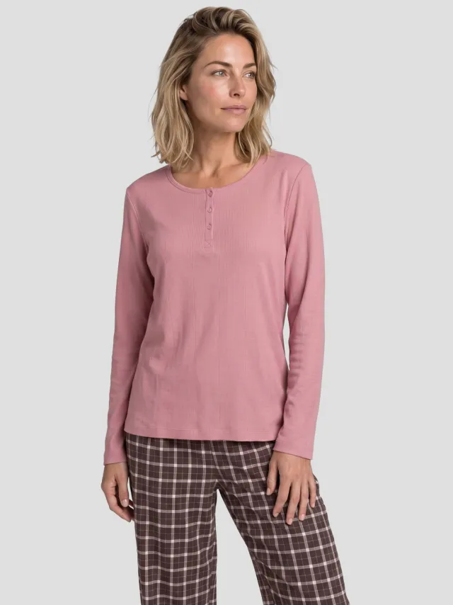 Dreamcovers pyjamaset oudroze bruin, foto 5