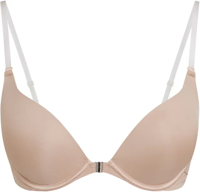 Hunkemöller Dames Lingerie Voorgevormde push-up beugel bh Transparant - Beige