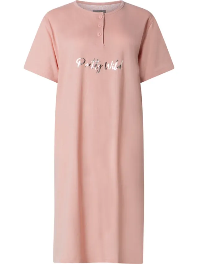 Cocodream Quality Cocodream - dames nachthemd 614615 - korte mouw - roze
