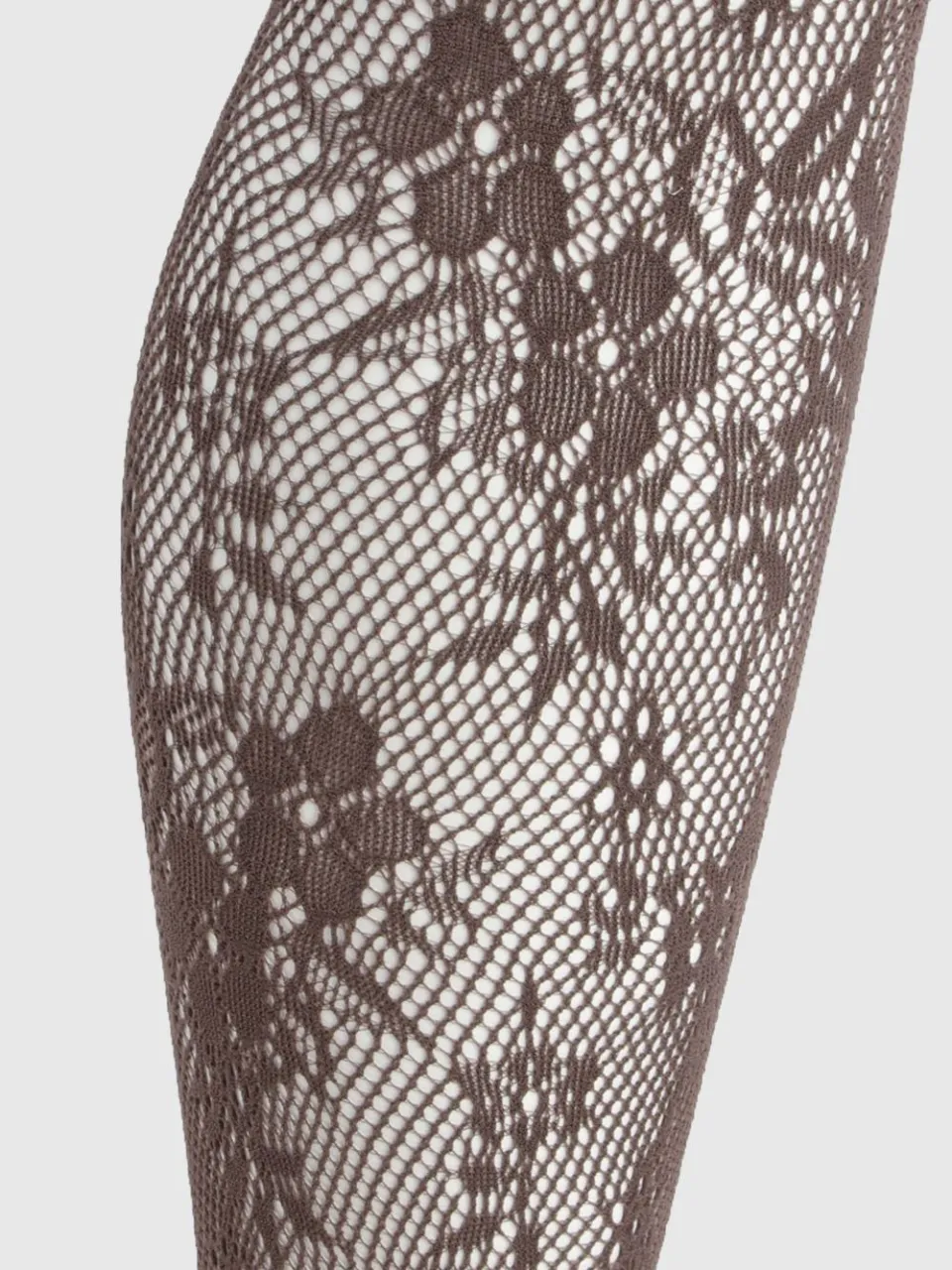 boohoo Dames Chocolade Bloemen Kant Visnet Panty, foto 3