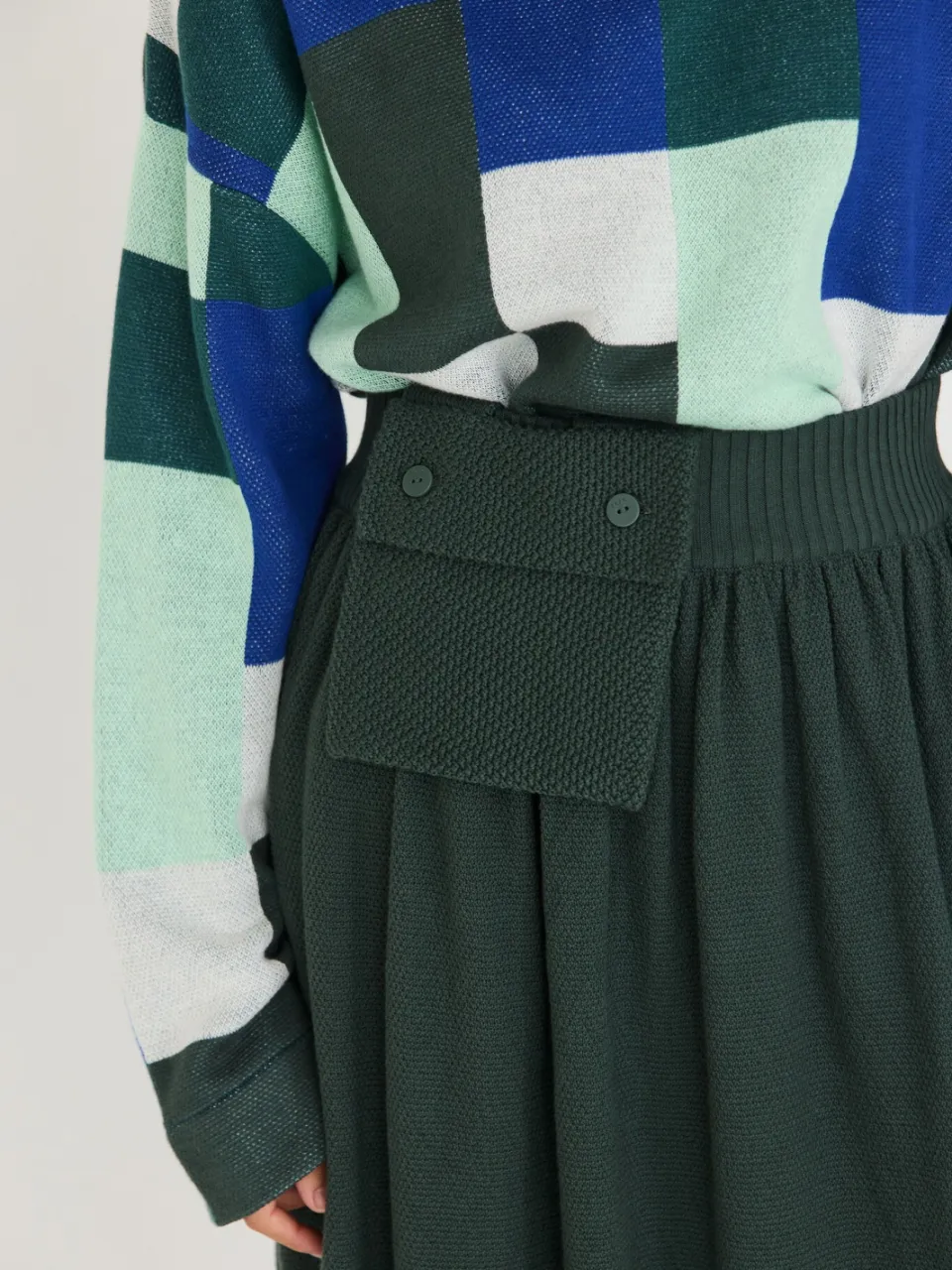 Skfk dames vegan Rok Amaia Groen, foto 2