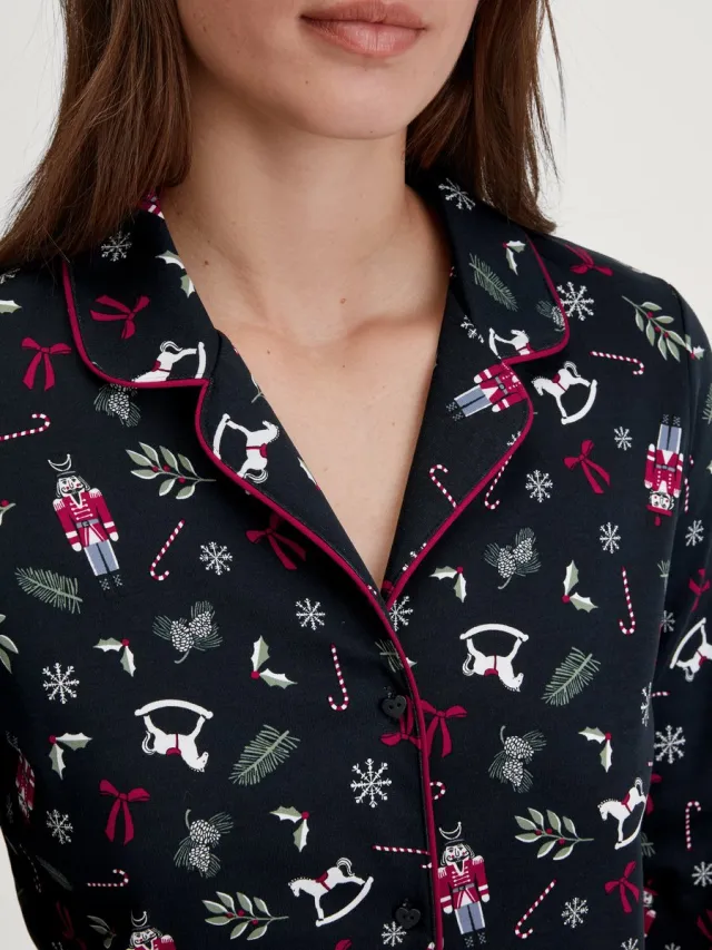 Calida Dames - Pyjamas Blauw