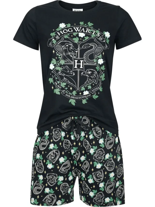 Harry Potter Hogwarts Pyjama zwart Katoen