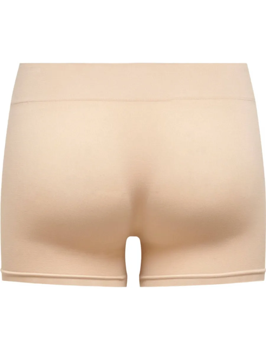 Only Vicky naadloze biker short lichtbeige peach taffy, foto 3