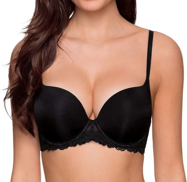 Dorina BH dames met beugel Claire - Zwarte BH - Push up beha - T-shirt BH - Kanten BH
