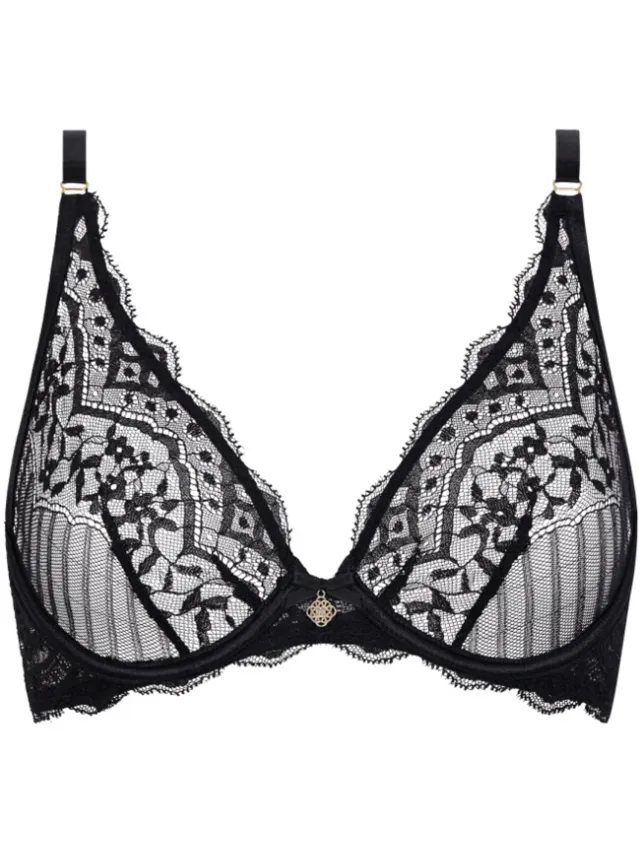 Aubade love vertigo-zwart- plunche bh- 75/90E