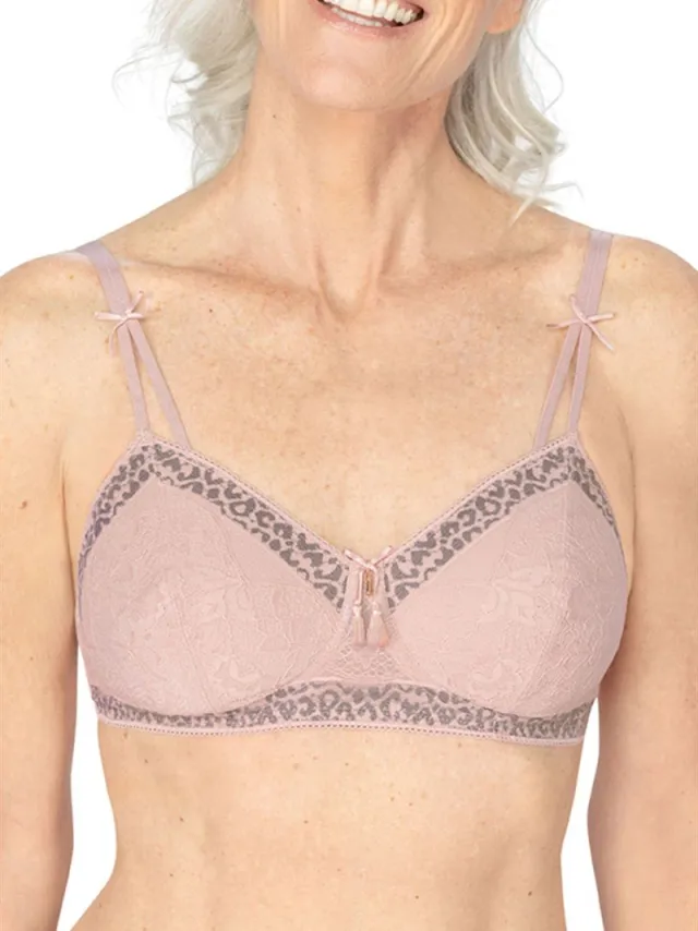 Amoena Cherish SB Prothese Bh Cher SB C0585 - dusky pink/light grey - maat EU 85D / FR Roze