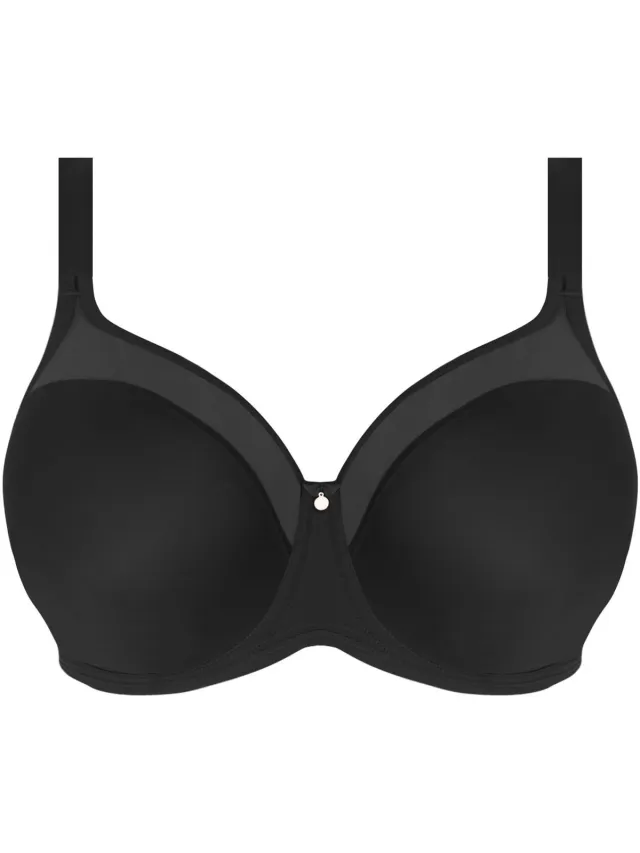Elomi SMOOTH- Dames T-shirt Beha- BLACK ZWART
