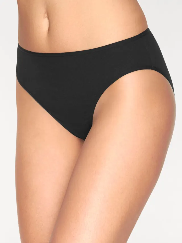 Bikinislip zwart, set van 10